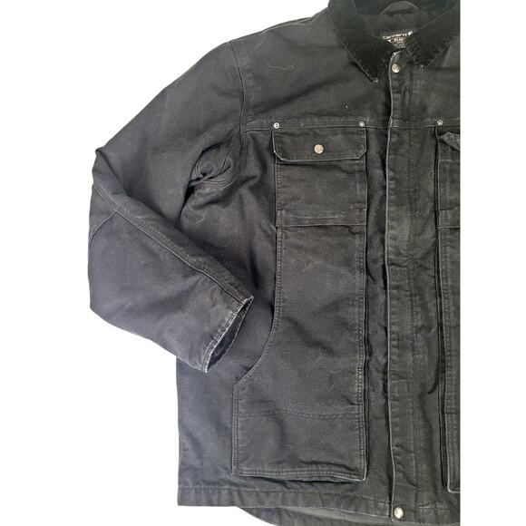 Carhartt Full Swing Relaxed Fit Washed Duck Insulated Coat Sz 2XL Tall - Picture 2 of 10